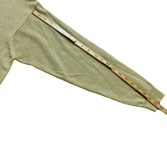 Sold/// 1990’s Vintage Blousy Gold Lurex Cardigan, Size Medium - Picture 6 of 8